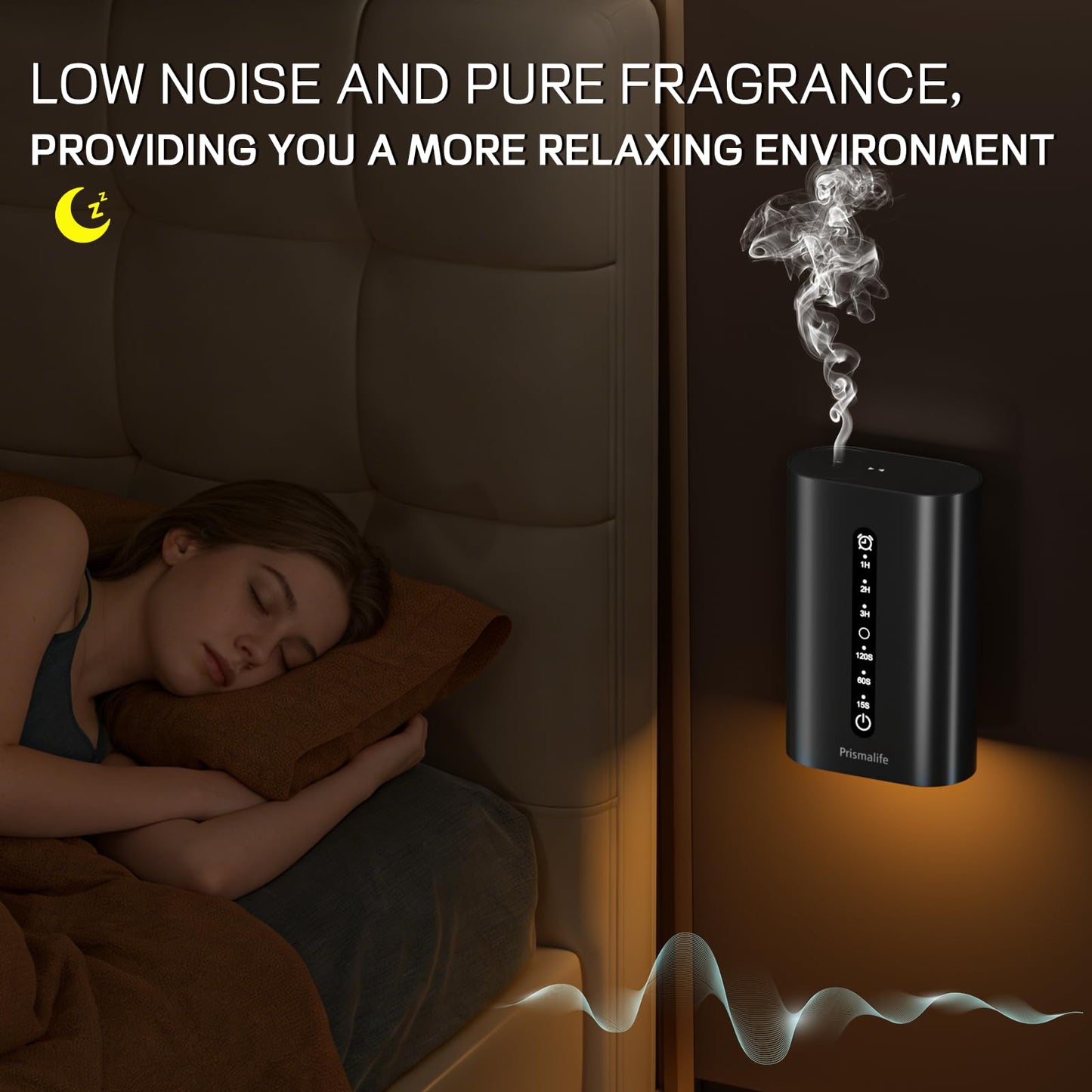2025 Upgrade Smart Plug in Diffuser, Waterless Scent Diffusers for Home Cover Up to 800 Sq. Ft with 3 Mist Levels & Timers, Waterless Essential Oil Diffuser with RGB Lighting for Home, Office