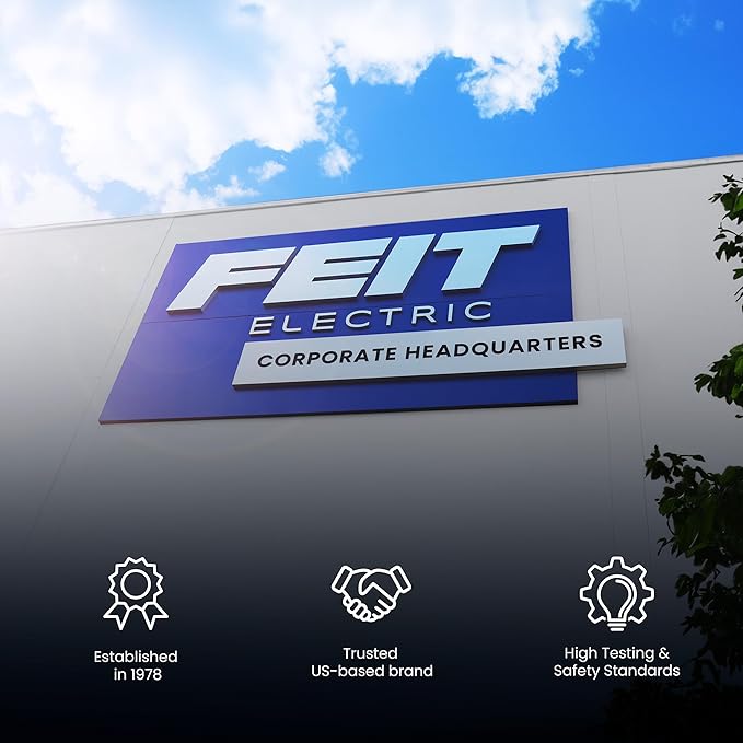 Feit Electric 25in Selectable White Ceiling Light, 2500 Lumens, 5 Color Temperatures (2700K-6500K), Dimmable, 36W Flush Mount, Perfect for Office, Kitchen, and Living Spaces, FM25LP6WYBK