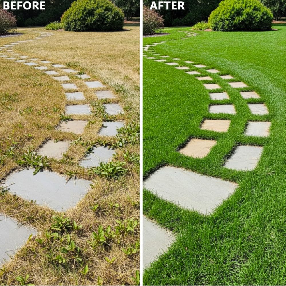 Set 20000 Zoysia Grass Seeds, Zoysia Grass Seed for Lawn, Soft Fine Ground Cover for Landscape, Yard and Walkway