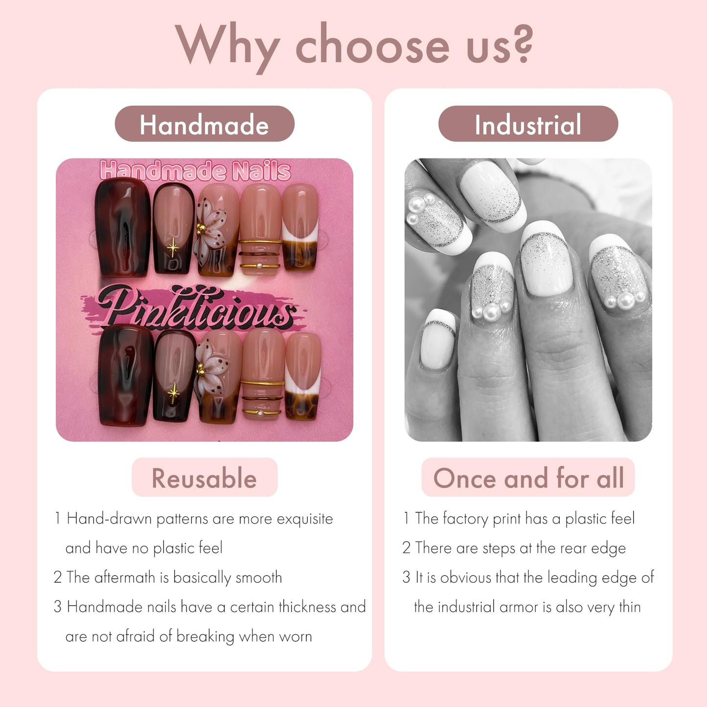 Press On Nails 10-Pack | 25mm Acrylic/UV Gel Nails | Tortoiseshell & Nude Design with Gold Accents | Reusable False Nails for Daily & Special Occasions (amber, S)