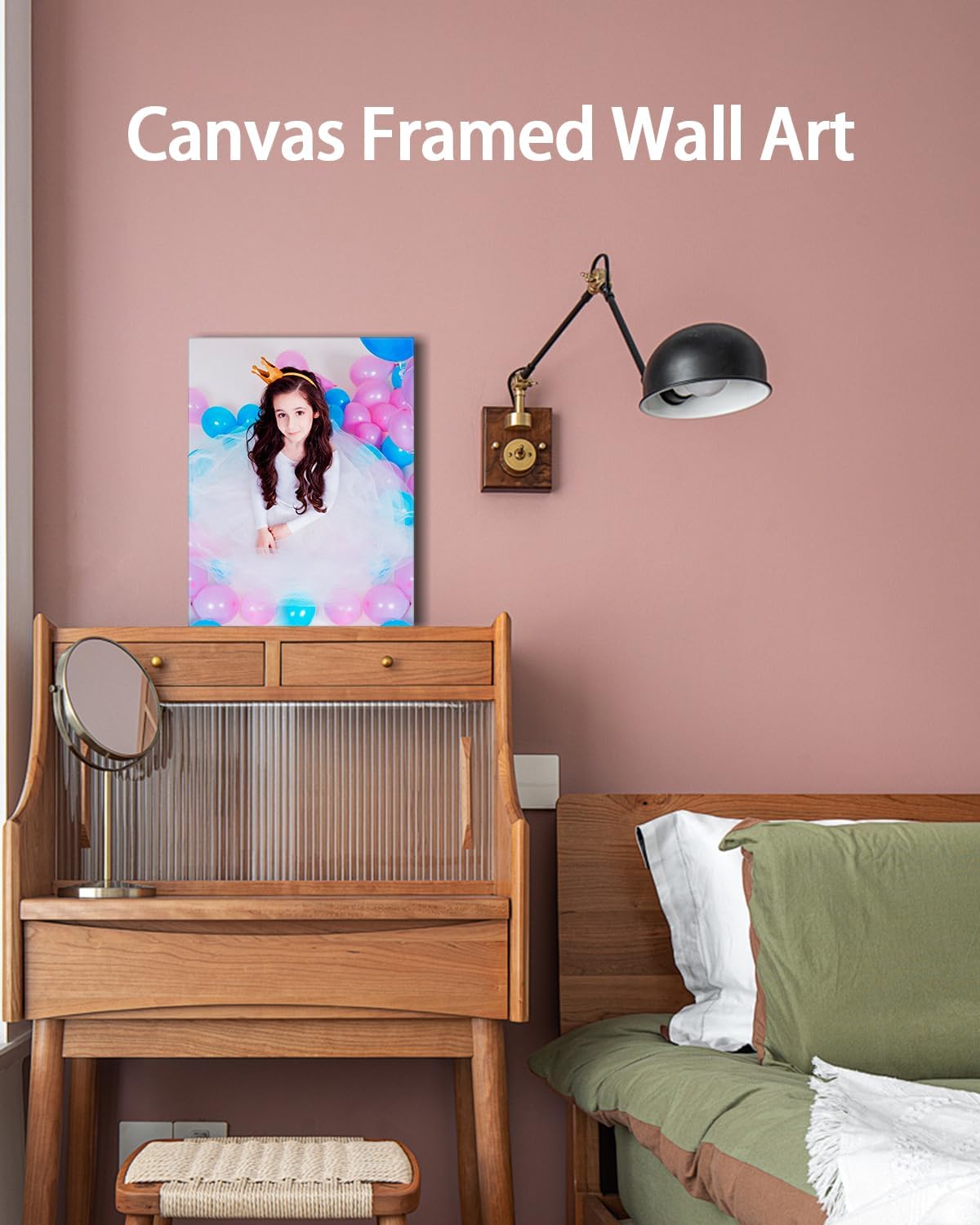 AbcCustomize Canvas Prints with Your Photos, Personalized Photo To Canvas Print for Bedroom, Living Room, Farmhouse Office Decor,Custom Canvas Wall Art for Gifts & Keepsakes, Ready to Hang