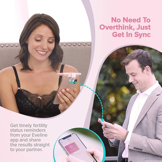 Eveline Digital Ovulation Test - 14 Ovulation Test Strips, Digital Results Powered by Eveline App, Refill Pack for Easy at Home Ovulation Predictor Kit