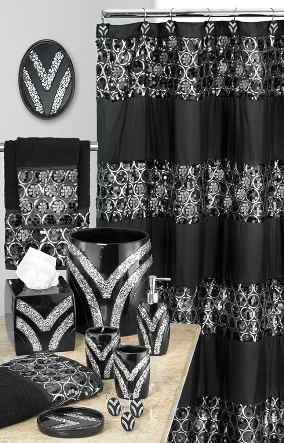 Zahari Home Sinatra Bath Tooth Brush Holder Modern Tooth Brush and Toothpaste Holder, Black