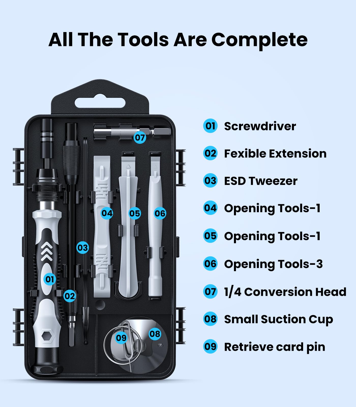 AXTH 115-in-1 Precision Screwdriver Set, [Super Durable] Mini Professional Magnetic Repair Tool Kit, Small Screwdriver for Phone, Computer, Watch, Laptop, Macbook, Eyeglass, Electronic