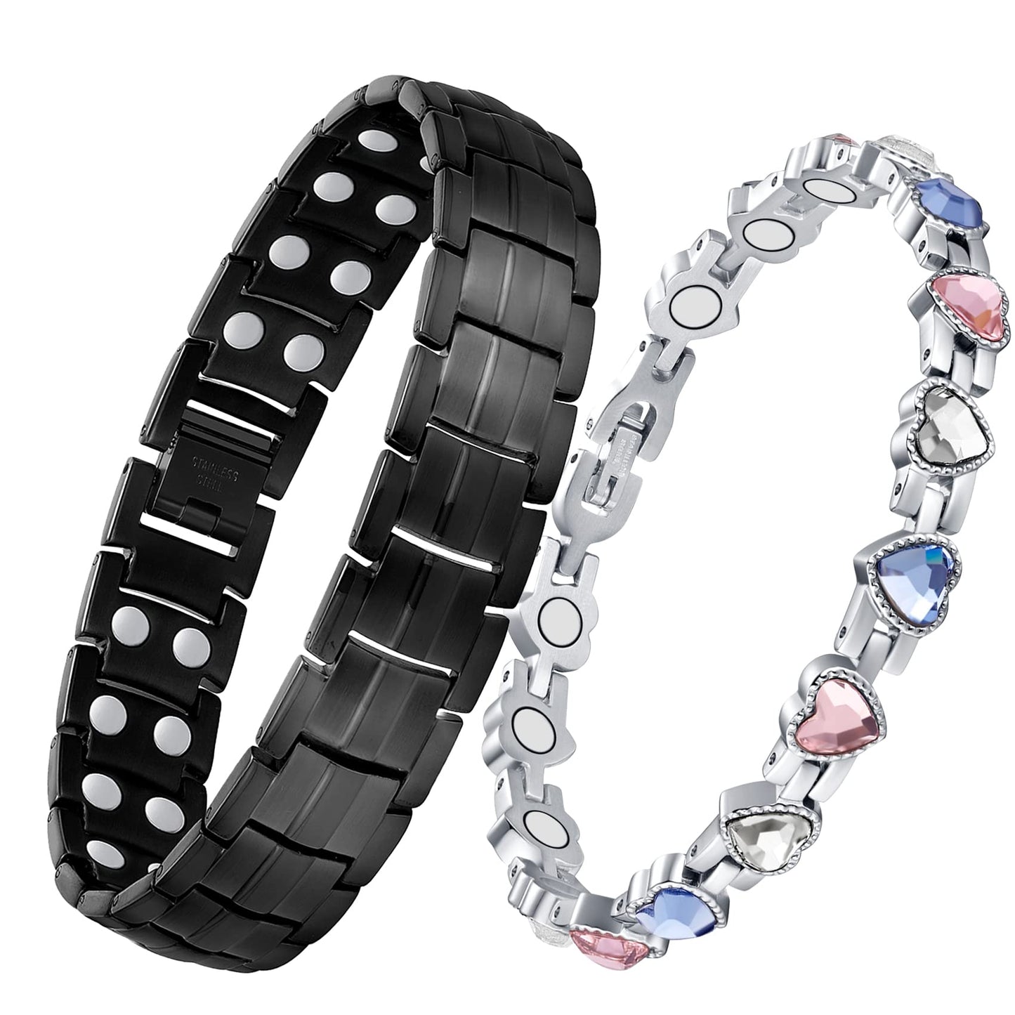 Feraco Magnetic Bracelets for Men Women with Magnets,Jewelry Gift