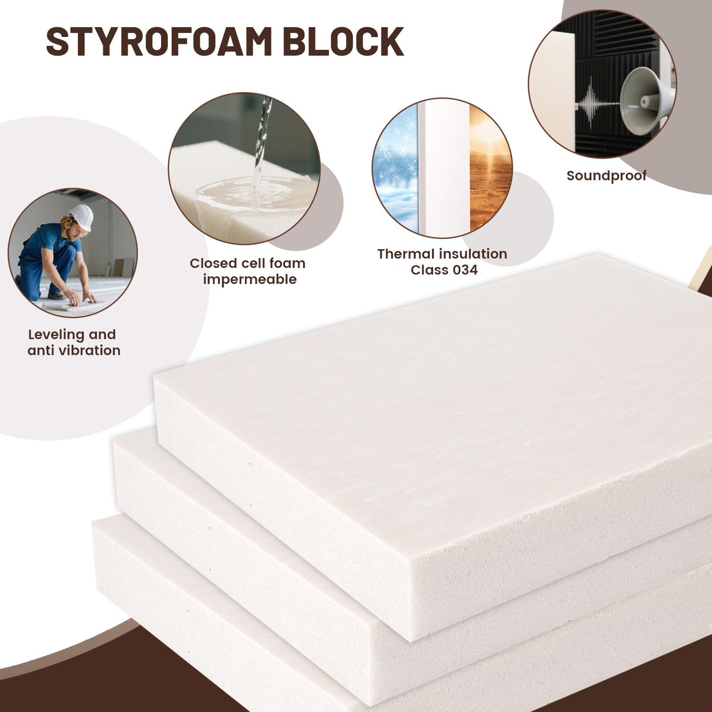 High Density XPS Foam Board,2 Pack 15.6x11.7X 2in Polystyrene Craft Foam Sheets, Rigid and Easy to Shape,DIY Modeling Art Projects, Party Decoration, Cosplay Prop Production, Carve,Heat Insulation