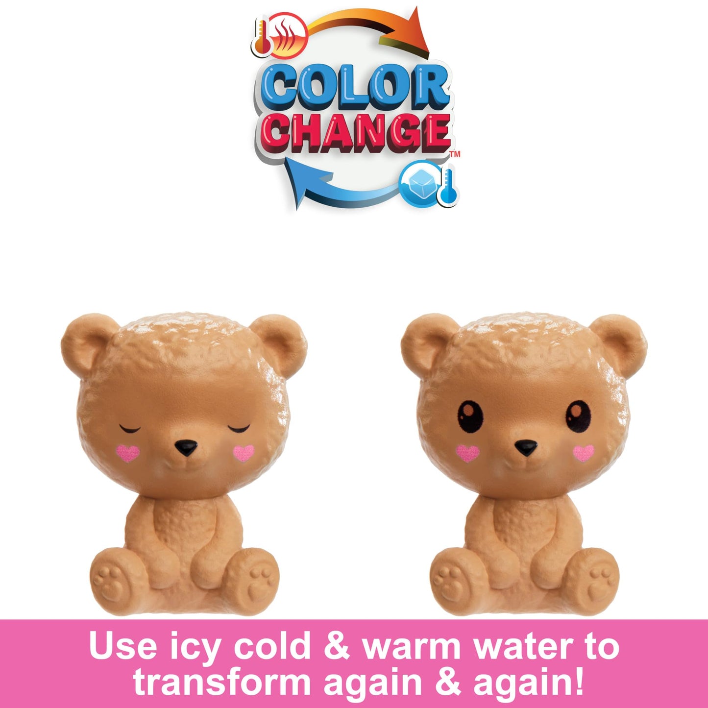 Barbie Cutie Reveal Chelsea Doll & Accessories, Animal Plush Costume & 6 Surprises Including Color Change, Teddy Bear as Dolphin