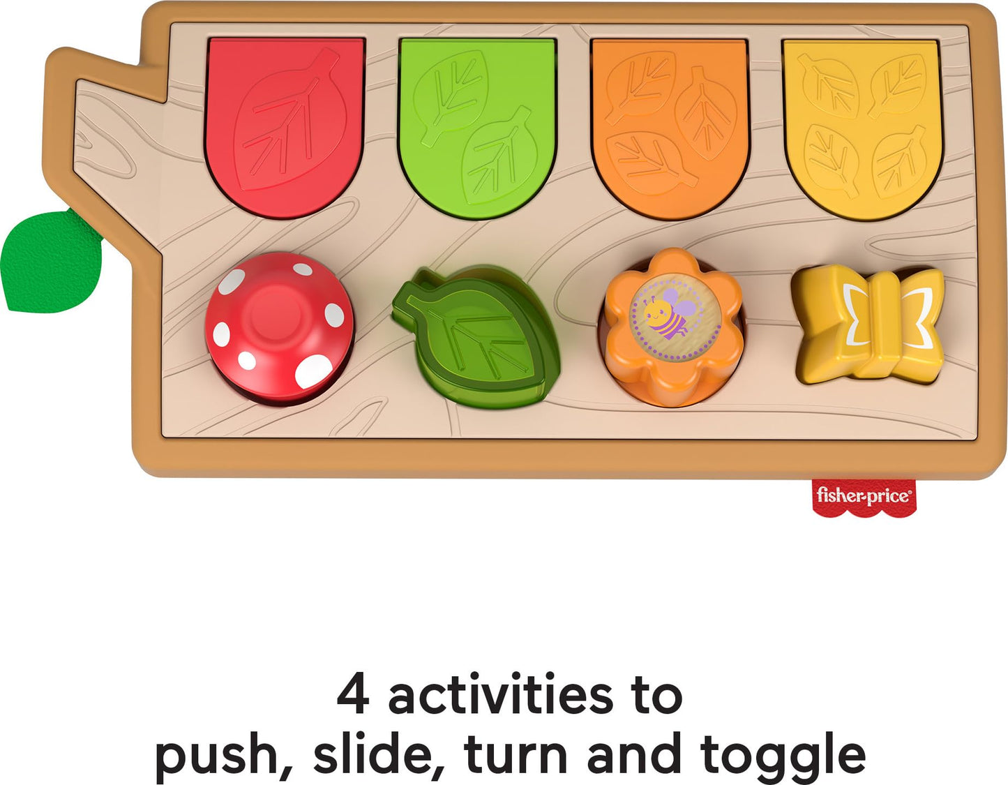 Fisher-Price Hide & Peek Pop-Up, Infant Activity Toy with Real Wood and Fabric Accents for Baby Ages 9 Months and Older