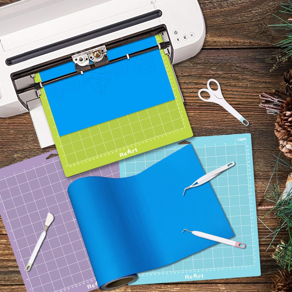 ReArt Cutting Mat - Standard 12x24 Inch 3 Packs and 12x12 Inch 5 Packs