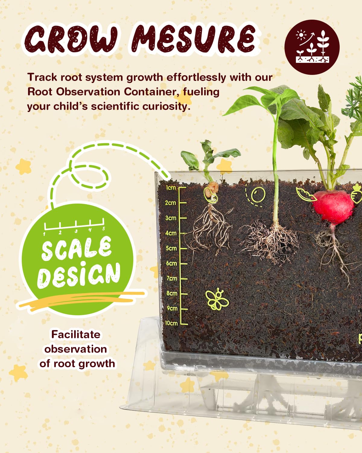 Root Viewer Kit for Kids with 6 Seed Varieties - STEM Science Kits for Kids Age 5-7, 8-12 | Perfect Christmas, Easter, Birthday Gift & School Gardening Project | Learning Educational Gardening Toys