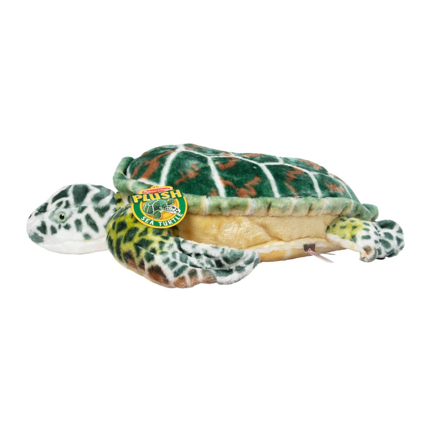 Melissa & Doug Giant Sea Turtle - Lifelike Stuffed Animal (Nearly 3 feet Long)