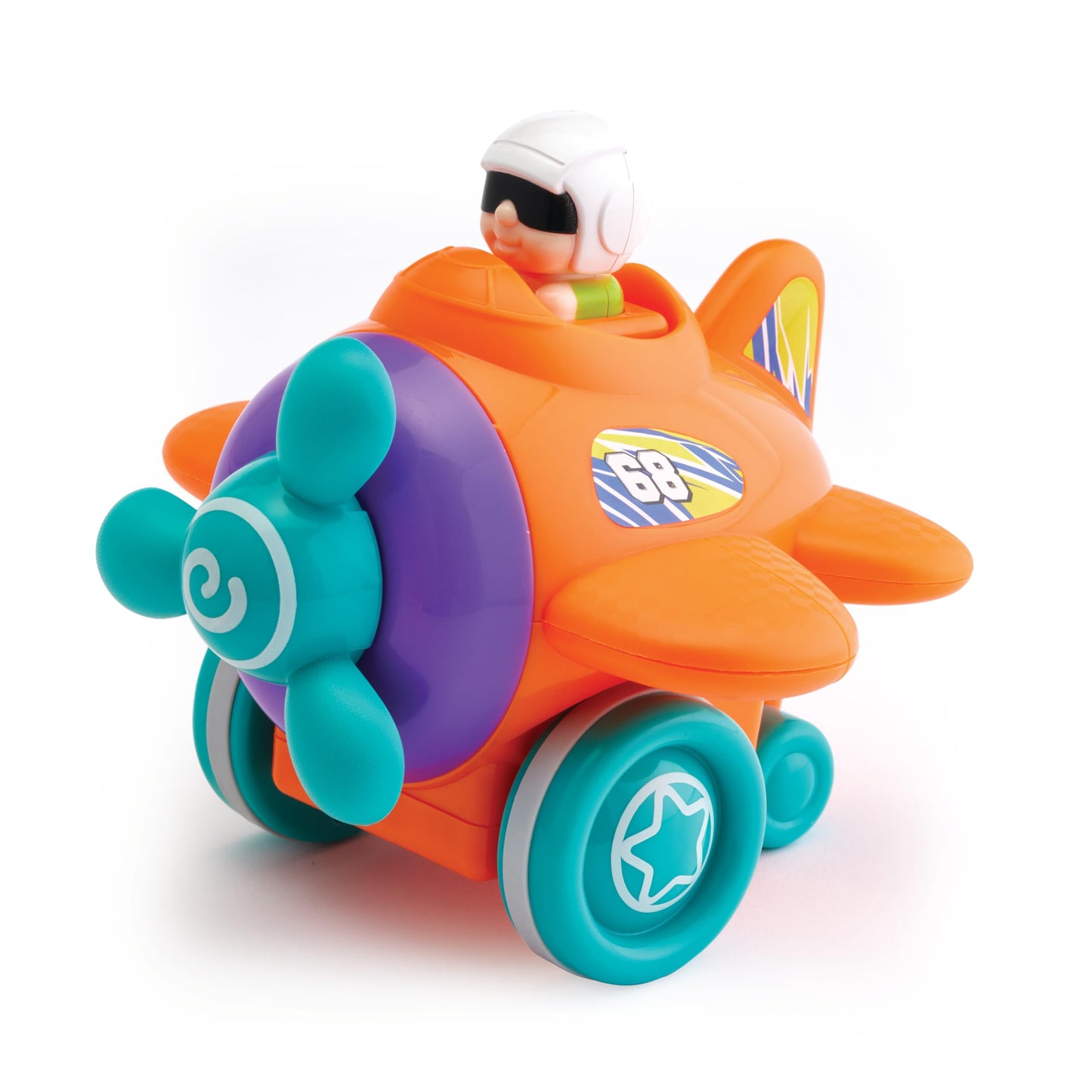 Kidoozie Press 'n Zoom Plane Ages 12 Months +, Toddler, Vehicle, Fine Motor Skills and Visual Development