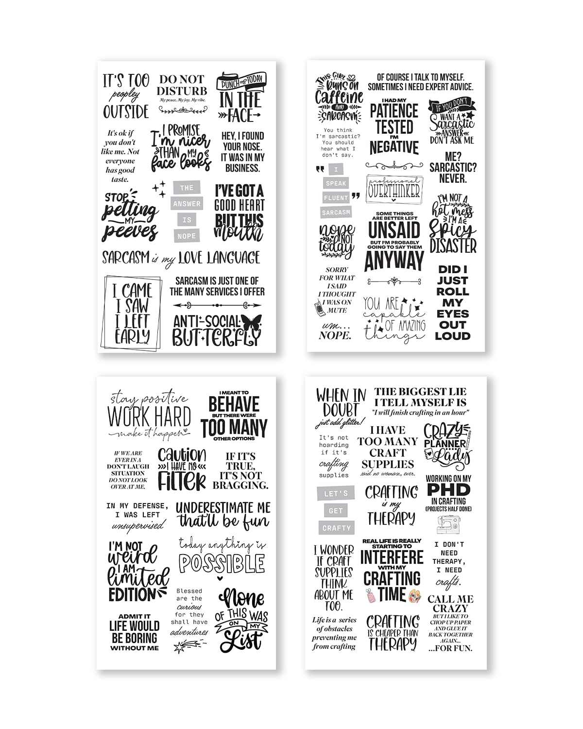 There is a Quote for That – Funny, Witty & Inspirational Planner Sticker Book for Adults – Bold Typography Stickers for Journals, Scrapbooks, and Bullet Planning