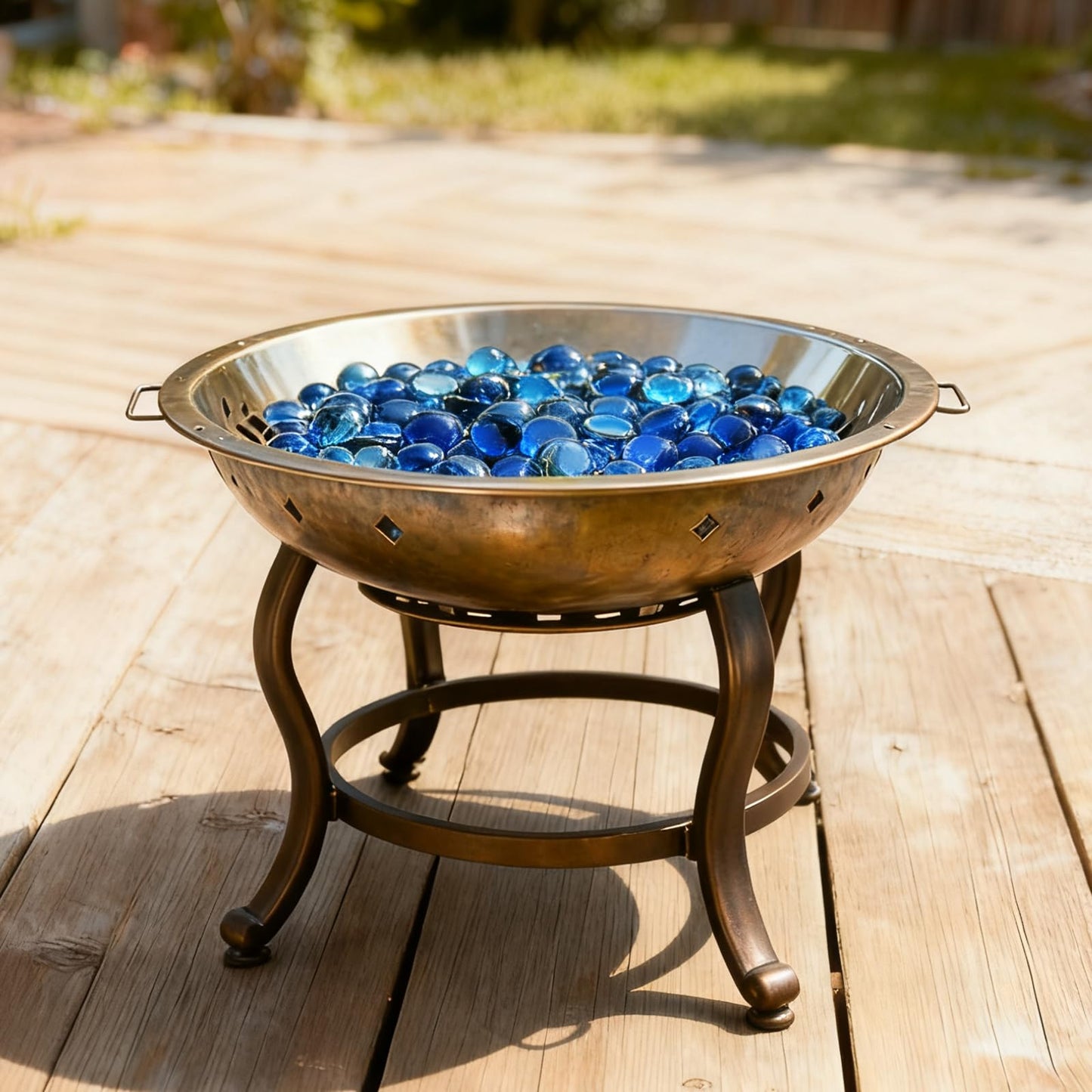 SIDONG 5 LB Flat Glass Beads for Vases 1/2 inches Glass Marbles, Glass Gems for Vase Fillers, Aquariums, Crafts, Candlestick, Home Decor,Fire Pit and Fireplace