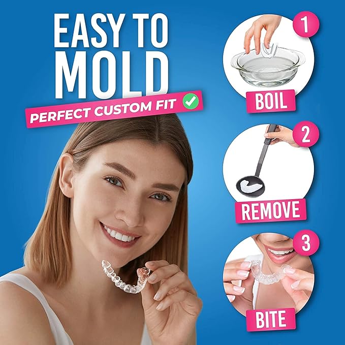 HONEYBULL Anti Grinding Guard Set [12 Pack - Thin] Comes in Smaller Size for Better Comfort | Comfortable Custom Mouth Guard for Nighttime Teeth Grinding