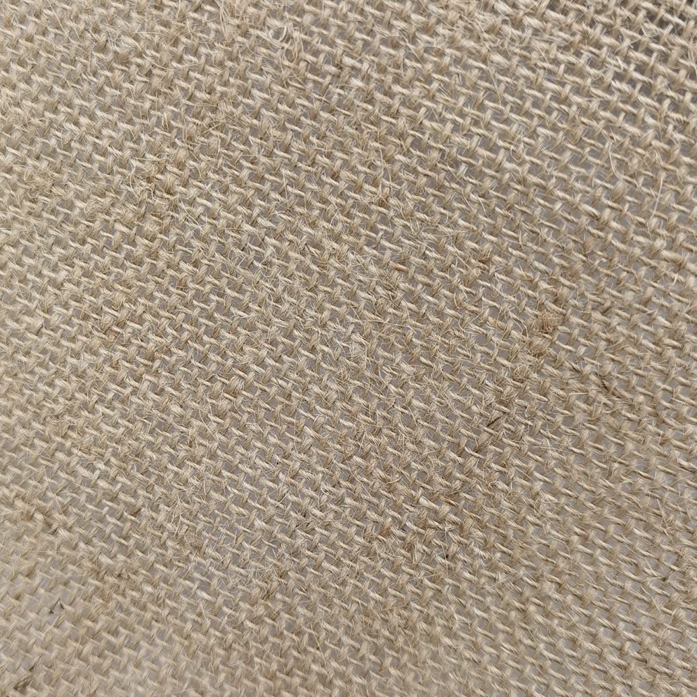 INSPIRELLE 10" Natural Burlap Fabric Roll 10 Yards Jute Ribbon for Gift Wrapping Craft Projects Wedding Decoration Home Decoration 25CM