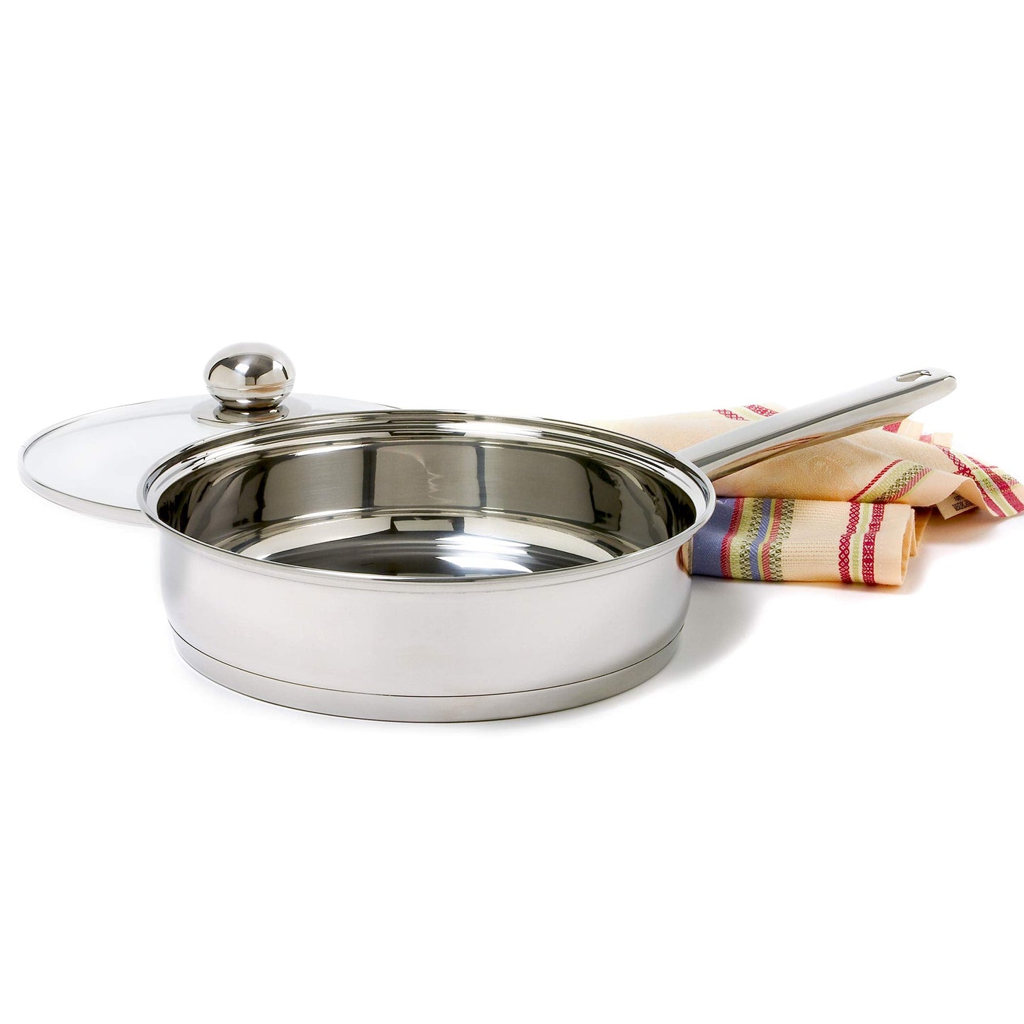 Norpro Stainless Steel Egg Poacher/Skillet Set, 10", Silver, 1 Liters
