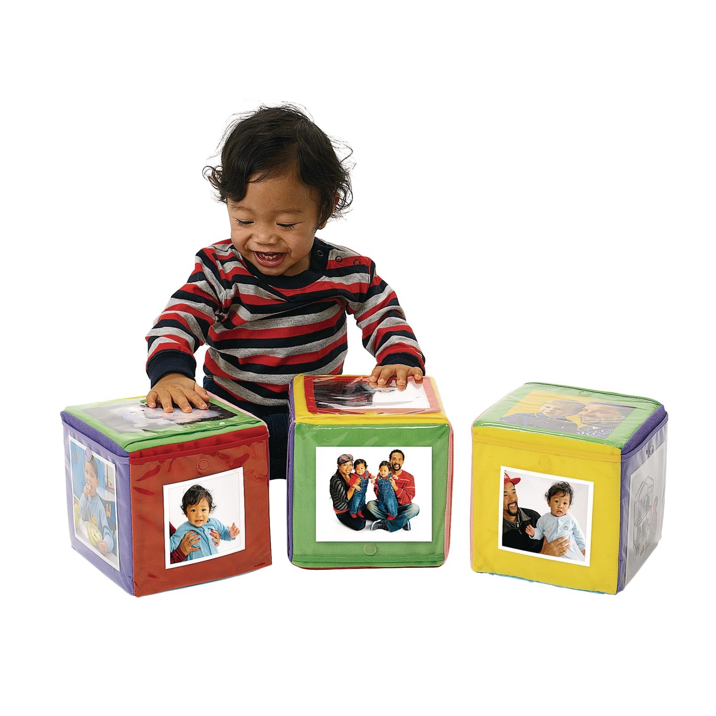 Excellerations Infant Photo Cubes with Mirror Set of 3 Classroom Activity (Item # PICS)