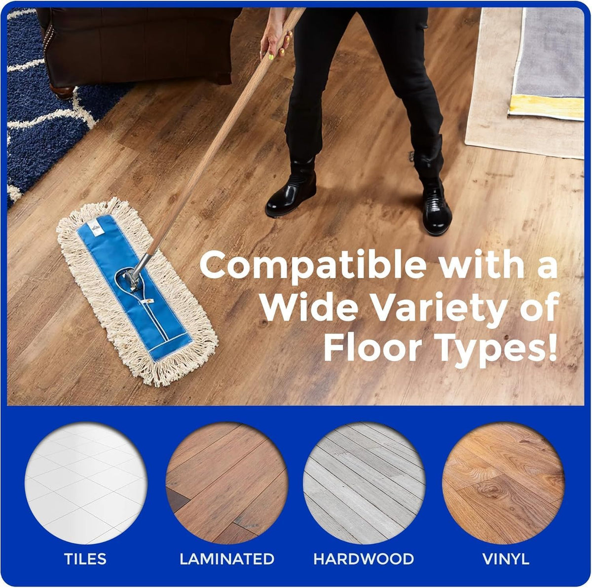 60" Premium Cotton Dust Mop Kit