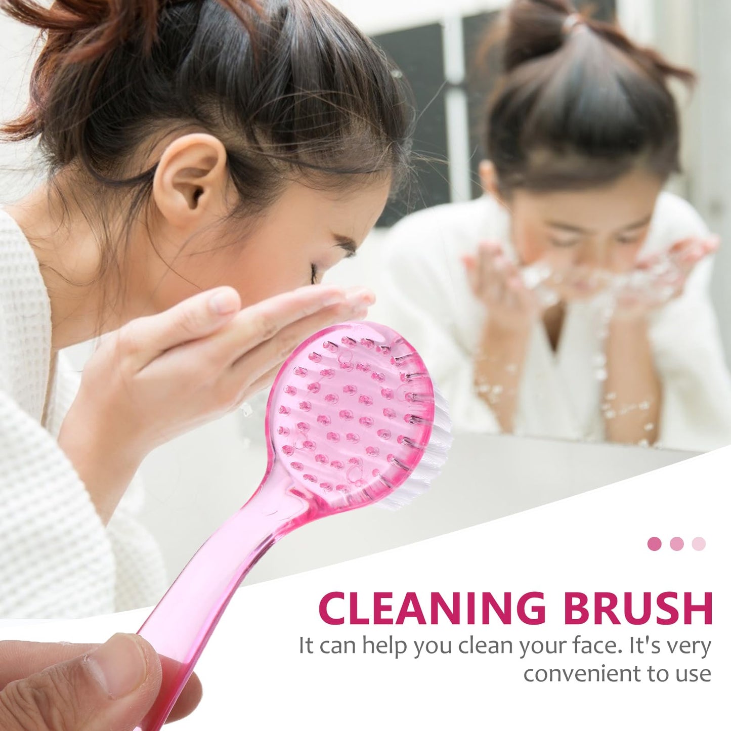 Healeved 10Pcs Fingernail Cleaning Brush with Handle Grip Nail Scrubber Brushes for Toes and Nails Cleaner Multi-Purpose Bulk Facial Cleansing Brush Set 5.12 Inch