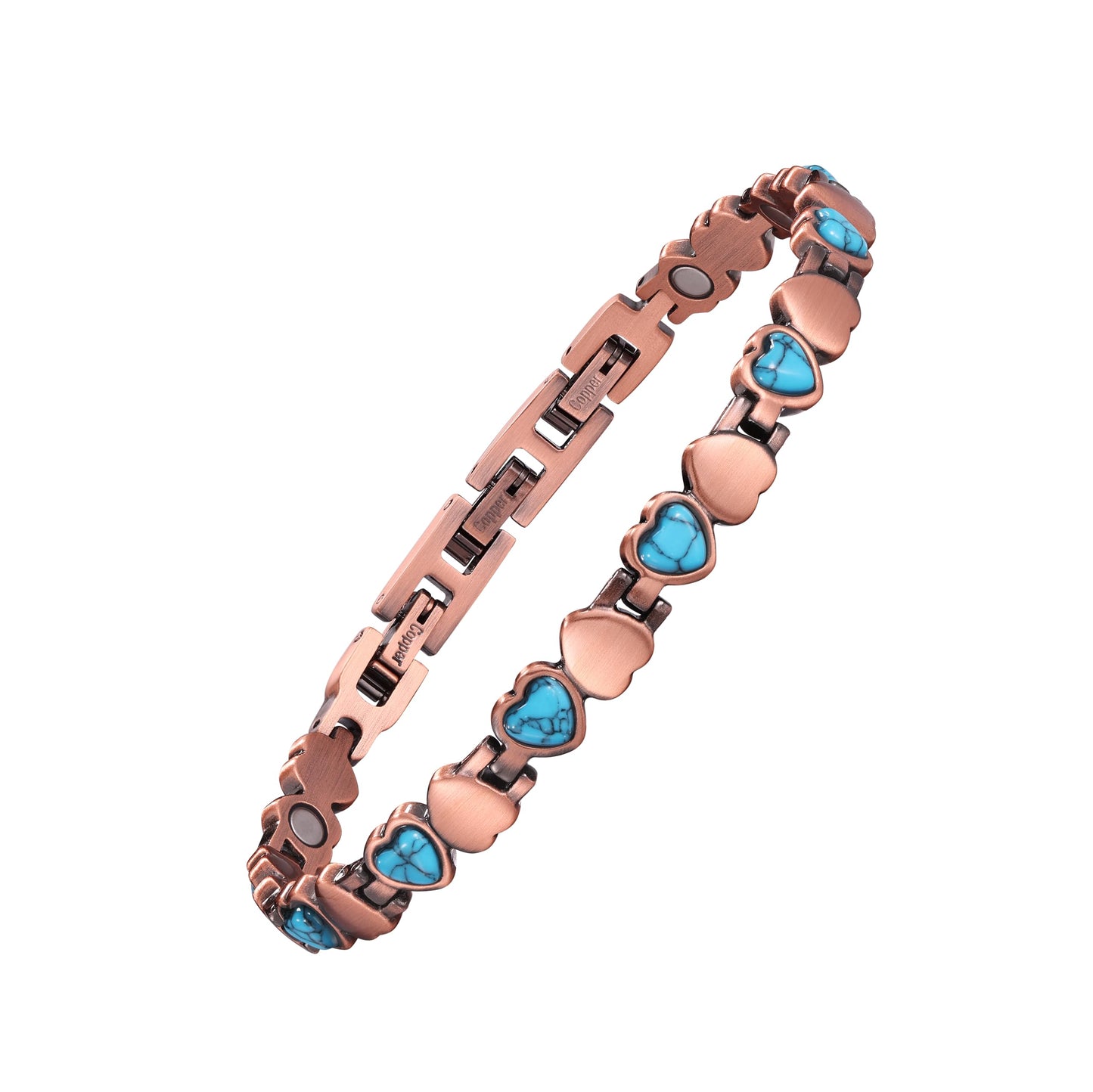 Jecanori Ultra Strength Copper Magnetic Bracelets for Women with 3800 Gauss Magnets &Sizing Tool