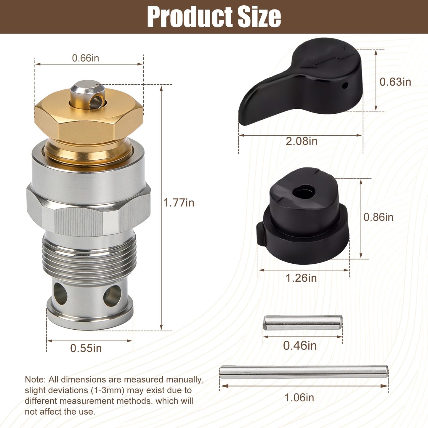 235014 Airless Spray Prime/Drain Valve - Compatible with Graco 210/230/390/395/490/495/595 & 3400 - Aftermarket Replacement for Airless Paint Sprayer & Spray Gun Part