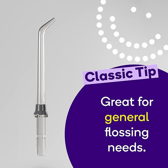 BURST Electric Water Flosser Replacement Tips (Combo/3 Pack) | for Fresh Breath & Healthy Gums | Plaque Removal Between Teeth, Braces & Dental Work
