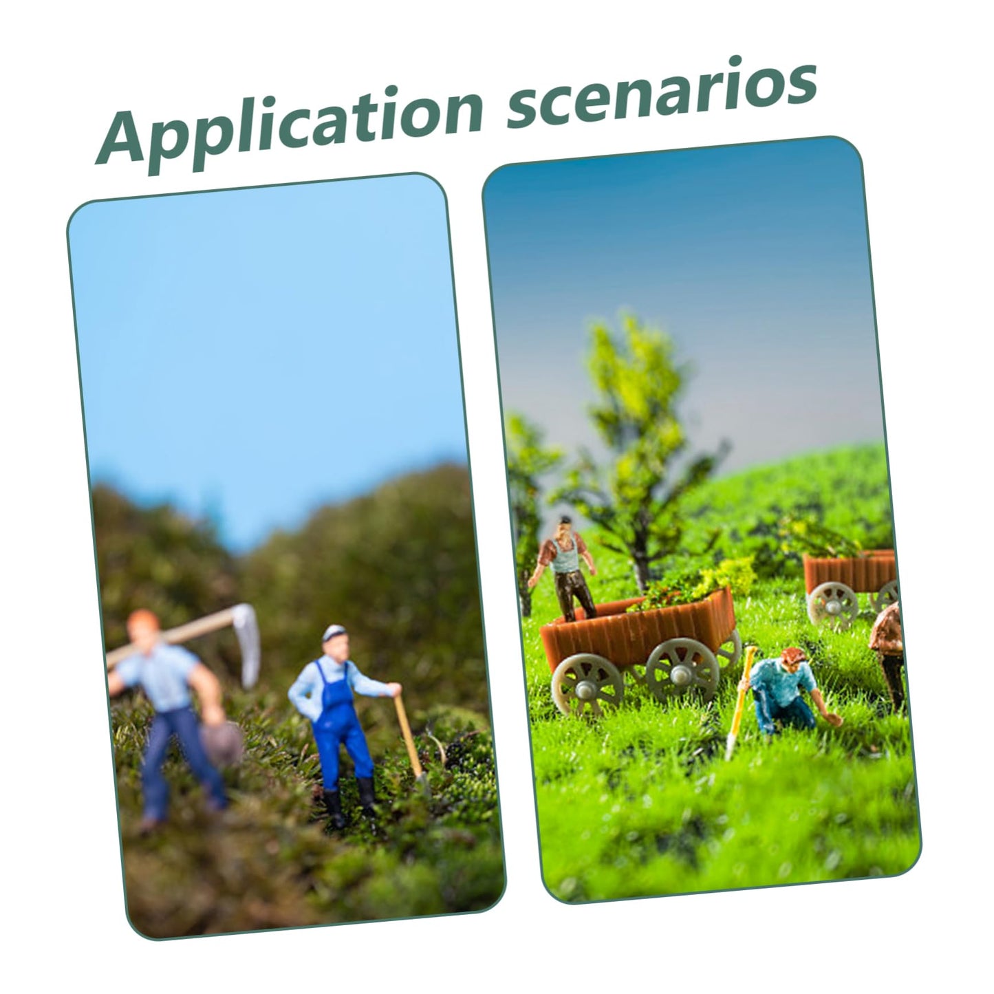 DOITOOL 1 Set Mini Rake Farm Model Kit Miniature Vegetable Figurines Resin Mini Farm Tool Models Micro Landscape Miniature Dollhouse Accessories