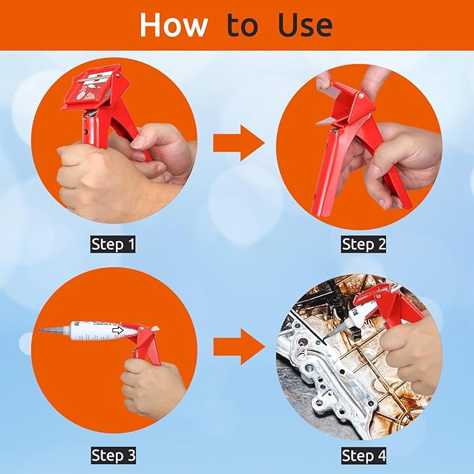 RTV Tube Extrusion Tool，Efficient RTV Squeezer Dispenser