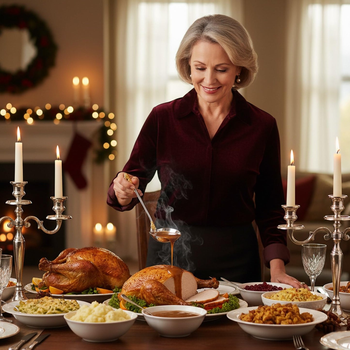 KEAWELL Premium 7.5 inch Luxury Gravy Ladle, 18/10 Stainless Steel, Small Gravy Spoon for Home. Solid and Sturdy, Dishwasher Safe. (2, Gold Accent)