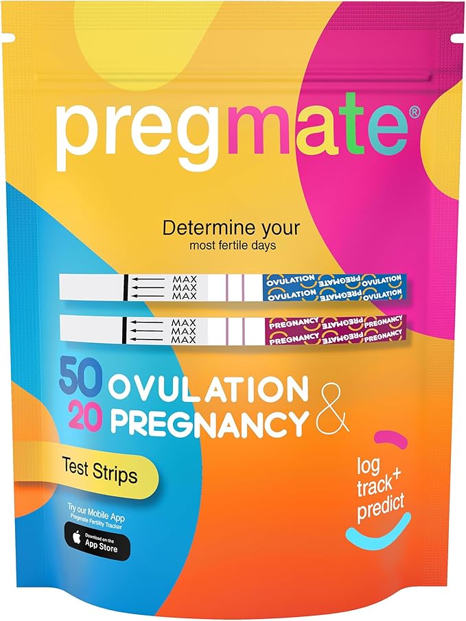 Pregmate 50 Ovulation and 20 Pregnancy Test Strips