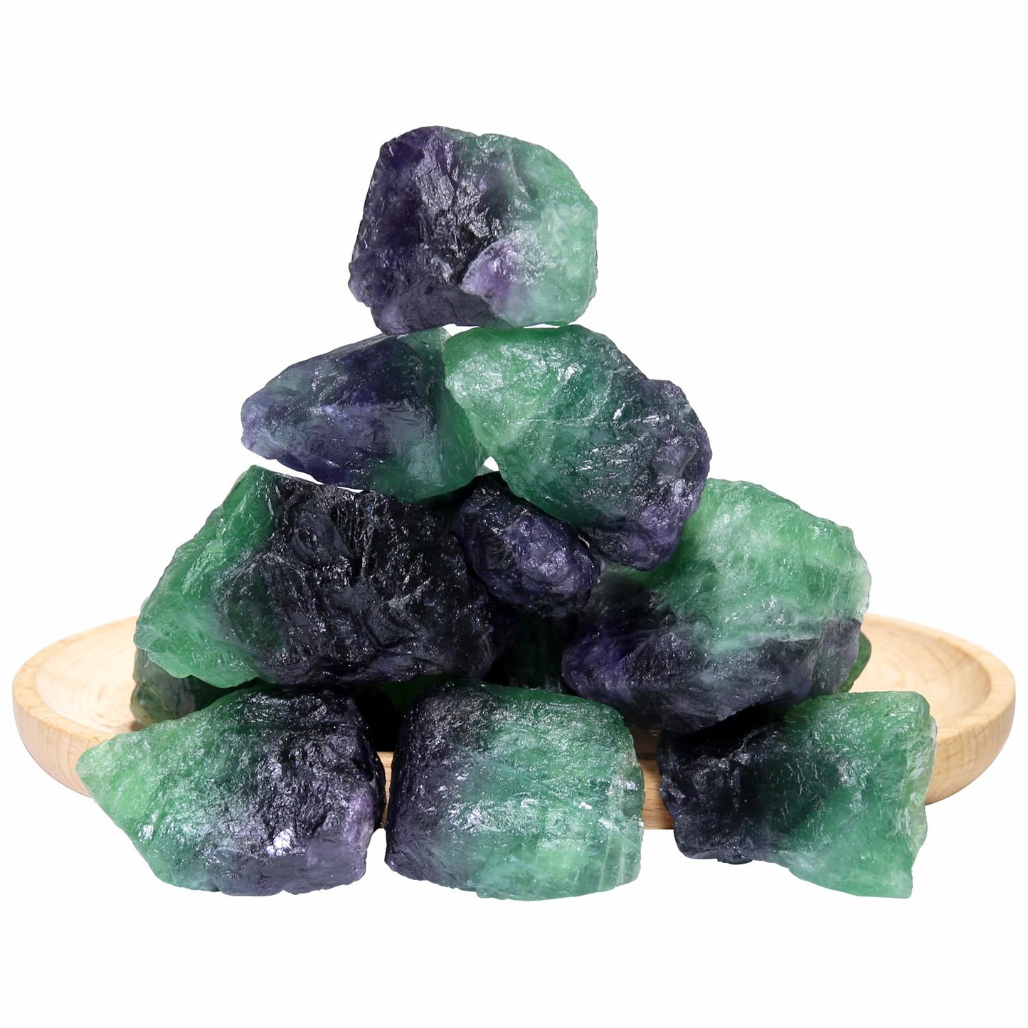 Nvzi Raw Rainbow Fluorite Crystals Bulk, Real Gemstones and Crystals, Rocks and Minerals, Healing Crystals, Quartz Crystals and Healing Stones, Cuarzos Originales De Energia Y Piedras(1LB)