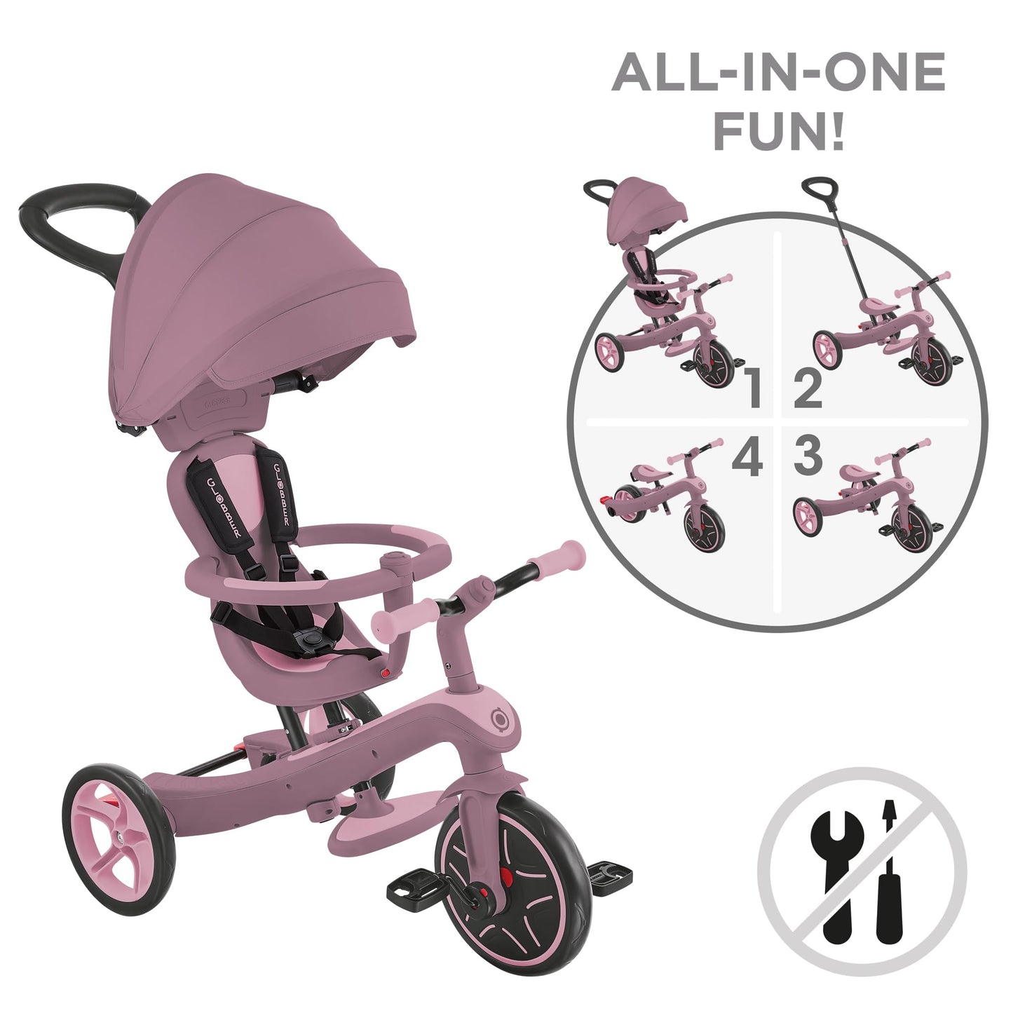Globber Explorer Trike Eco 4-in-1