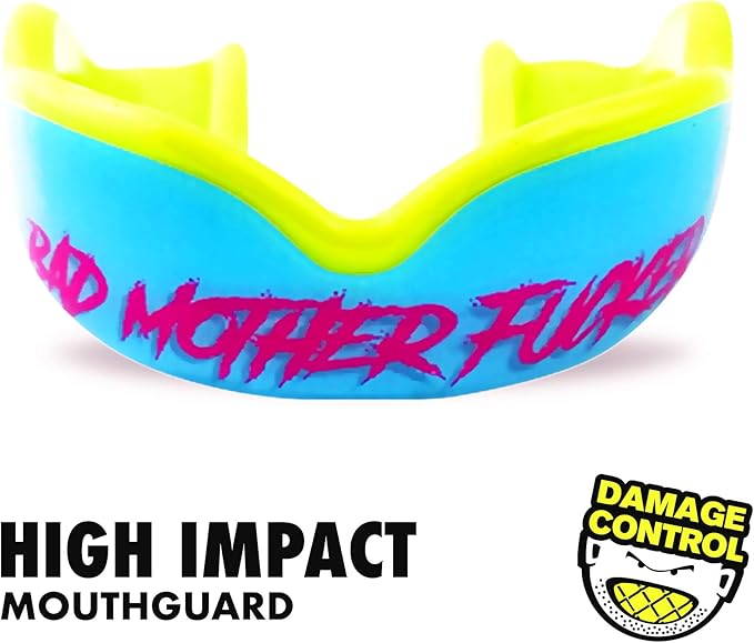 DAMAGE CONTROL High-Impact Mouth Guard – Sports Mouthguard for Boxing, Football, Hockey, Lacrosse & Basketball, Protects Teeth & Jaw, Protective Mouthpiece for Adults & Youth (Adult, BMF 2.0)