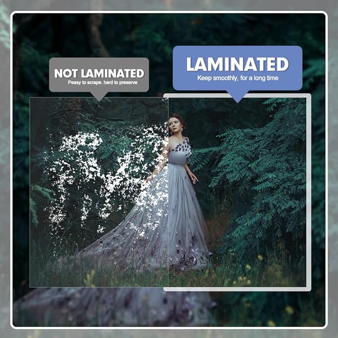 Laminating Sheets, PANDRI 200 Pack Thermal Laminating Pouches Holds 11 x 17 Inch, 3 Mil Plastic Laminator Paper 11.5 x 17.5 Inch, Clear Round Corner