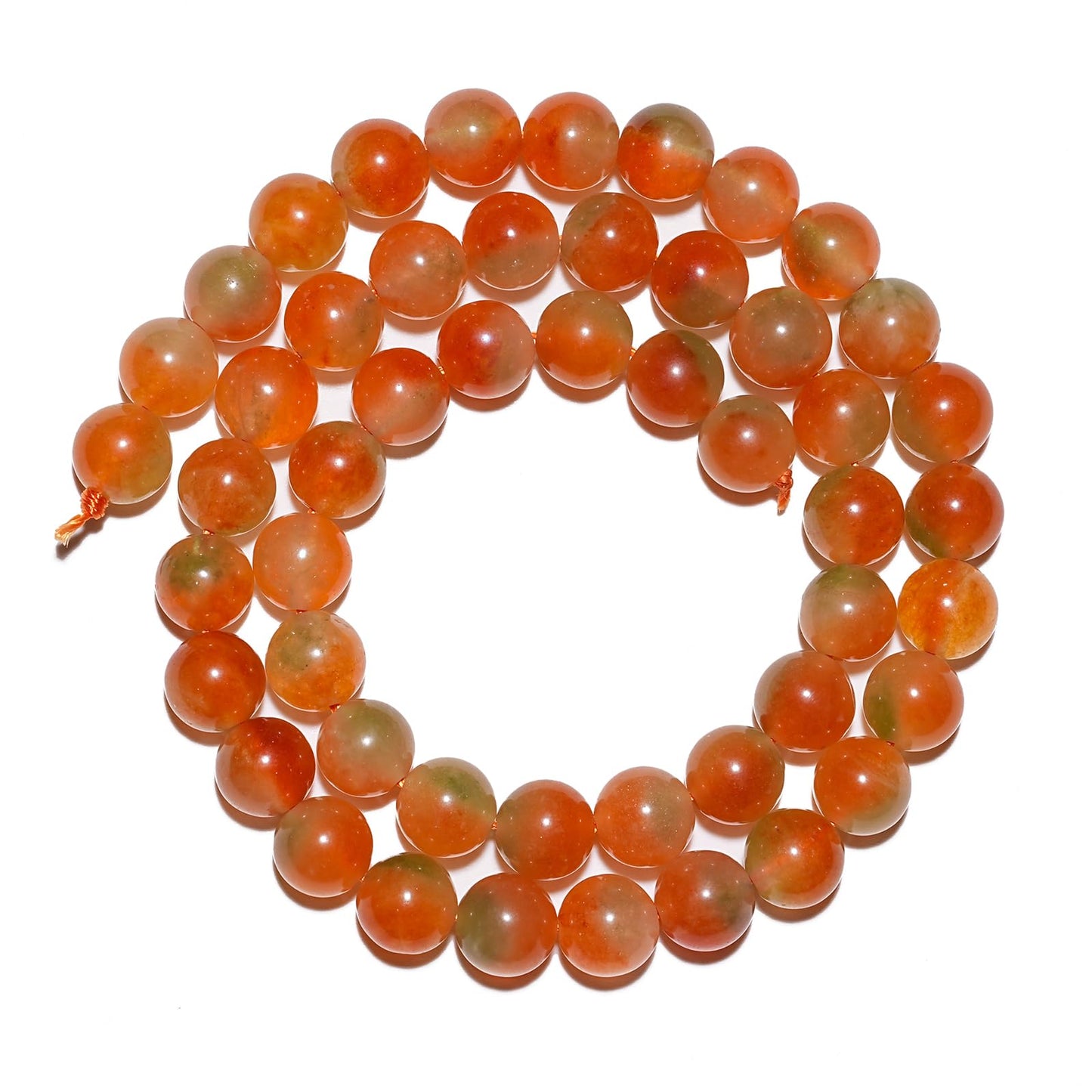 10mm Natural Peacock Agate Chalcedony Gemstone Beads Polished Round Smooth Stone Beads for Bracelets Jewelry Making 15inch Loose Beads