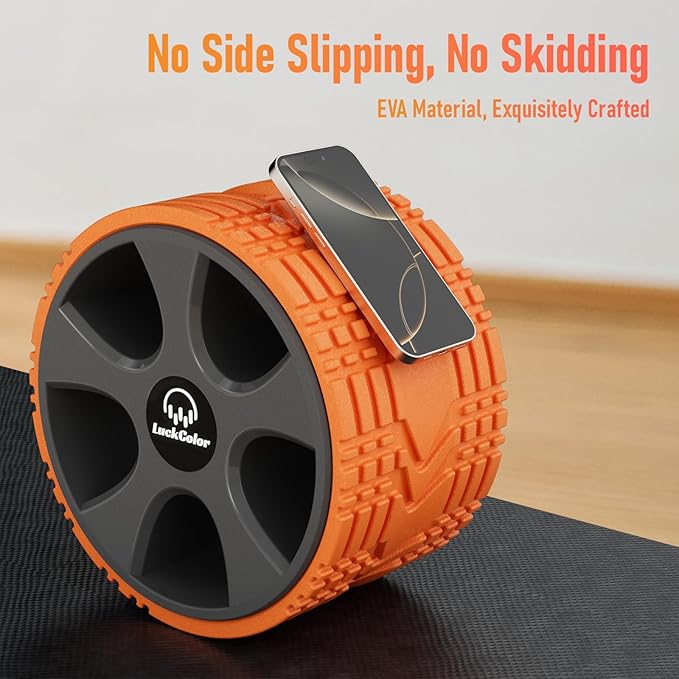 Back Roller, Back Wheel for Deep Tissue Massage,Yoga Wheel for Back Pain & Stretching, Comfy Deep Tissue Massage Roller for Back,Spine Alignment & Tension Relief