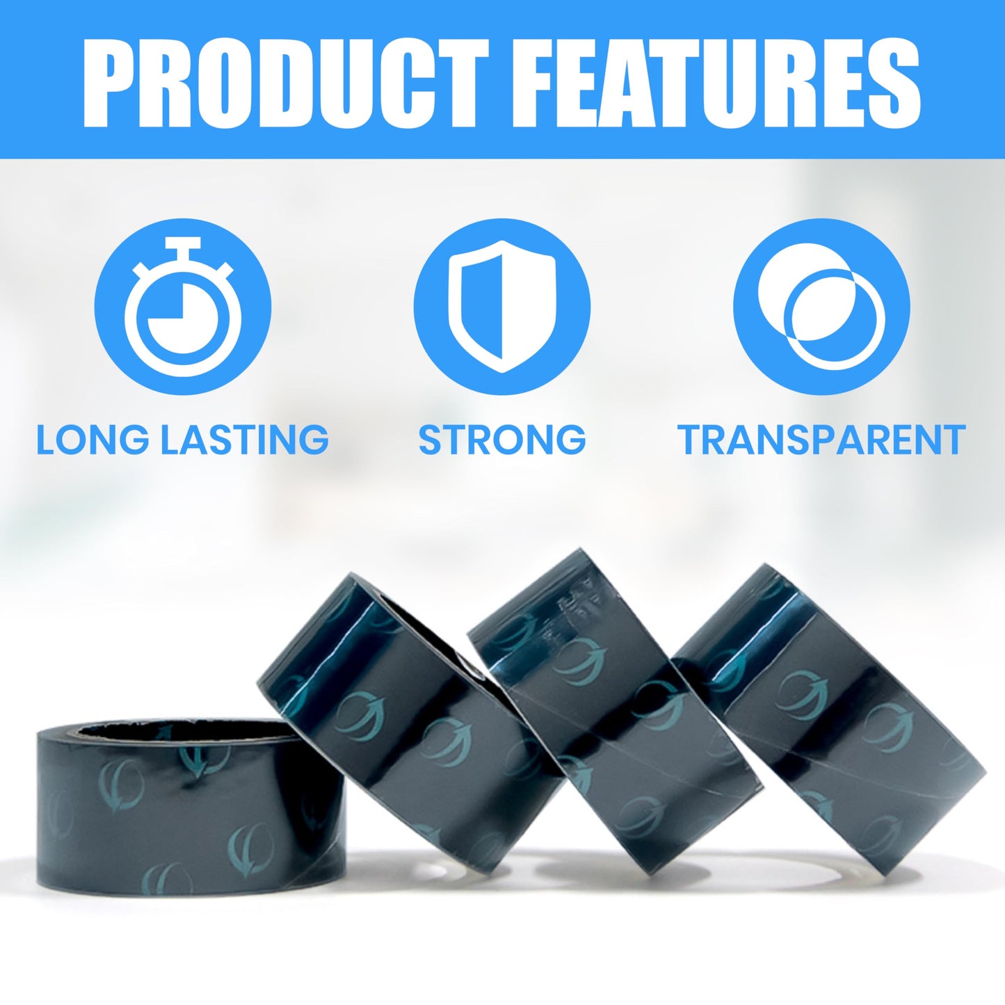 Genesis Global Logistics Clear Packing Tape, 12 Rolls Heavy Duty Packaging Tape for Shipping Packaging Moving Sealing, Thicker Clear Packing Tape, 1.88 Inches Wide, 60 Yards Per Roll