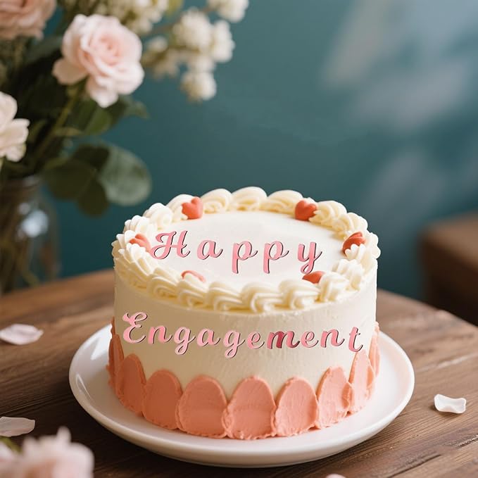 Rose Gold Letter & Number Cake Toppers, 64 Pieces