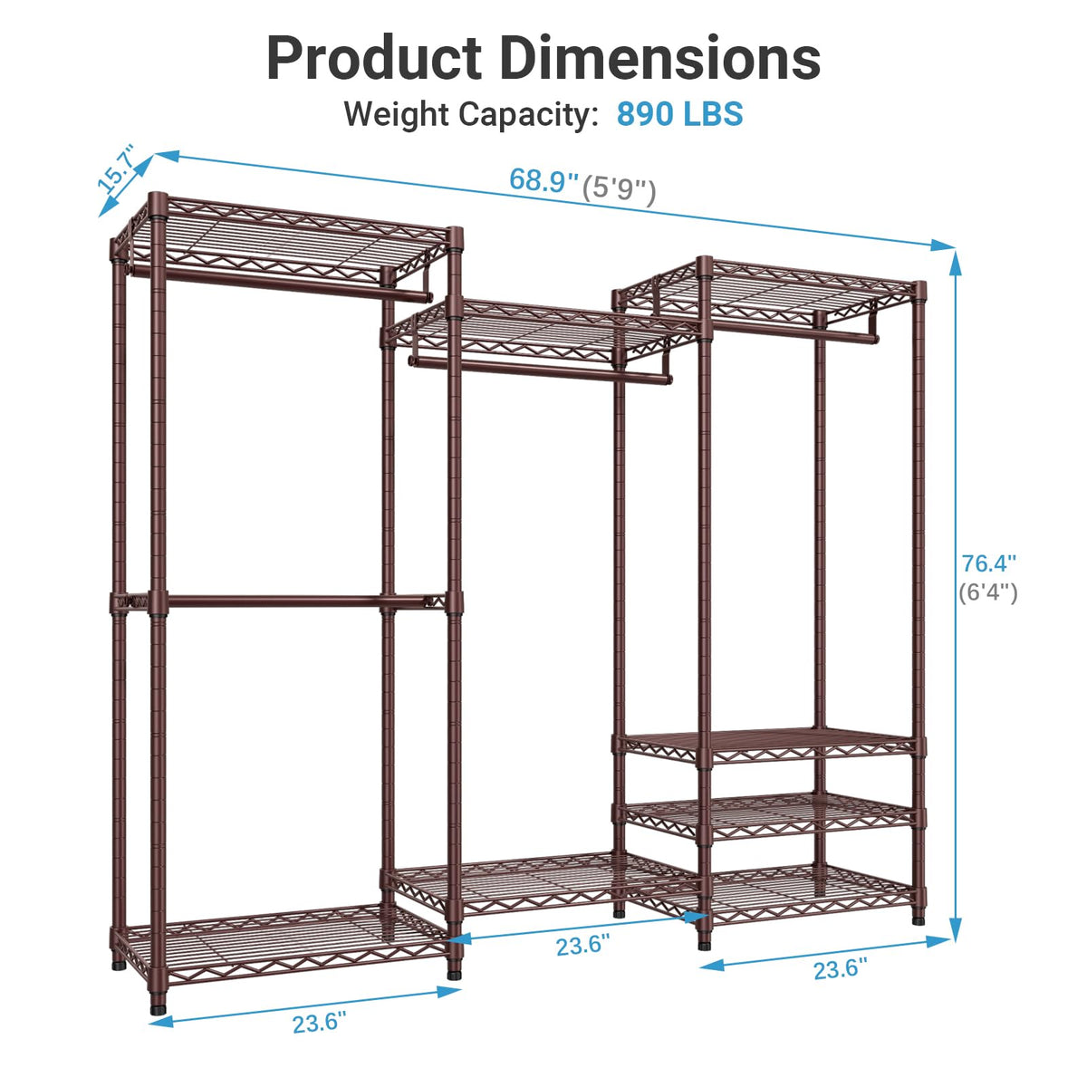 V5 Heavy Duty Clothes Rack