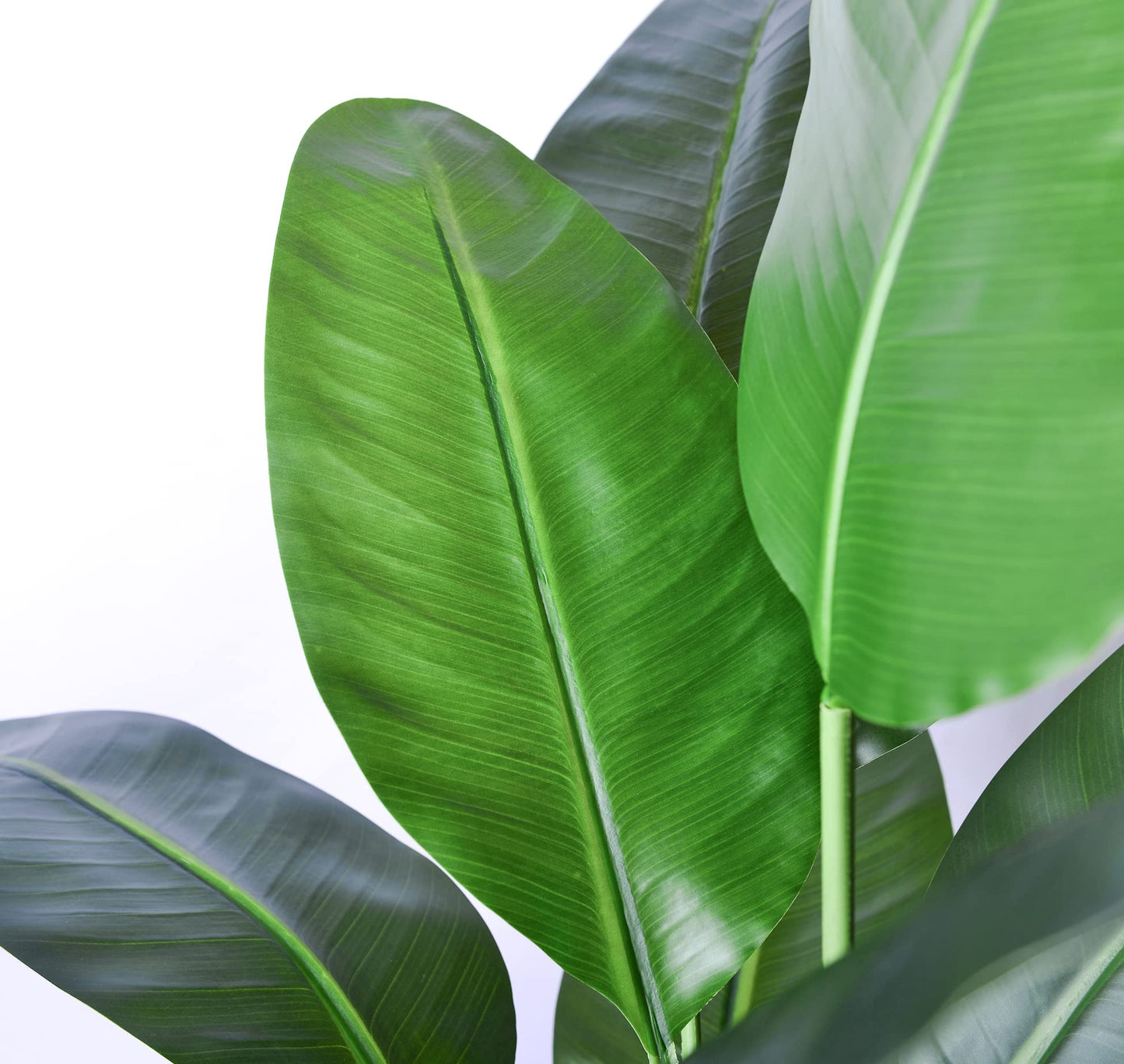 HAIHONG Artificial Bird of Paradise Plant,Faux Palm Tree Potted Plant with Real Touch Leaves,Fake Trees for Home Living Room Office Indoor Outdoor Decor(4FT-1Pack)