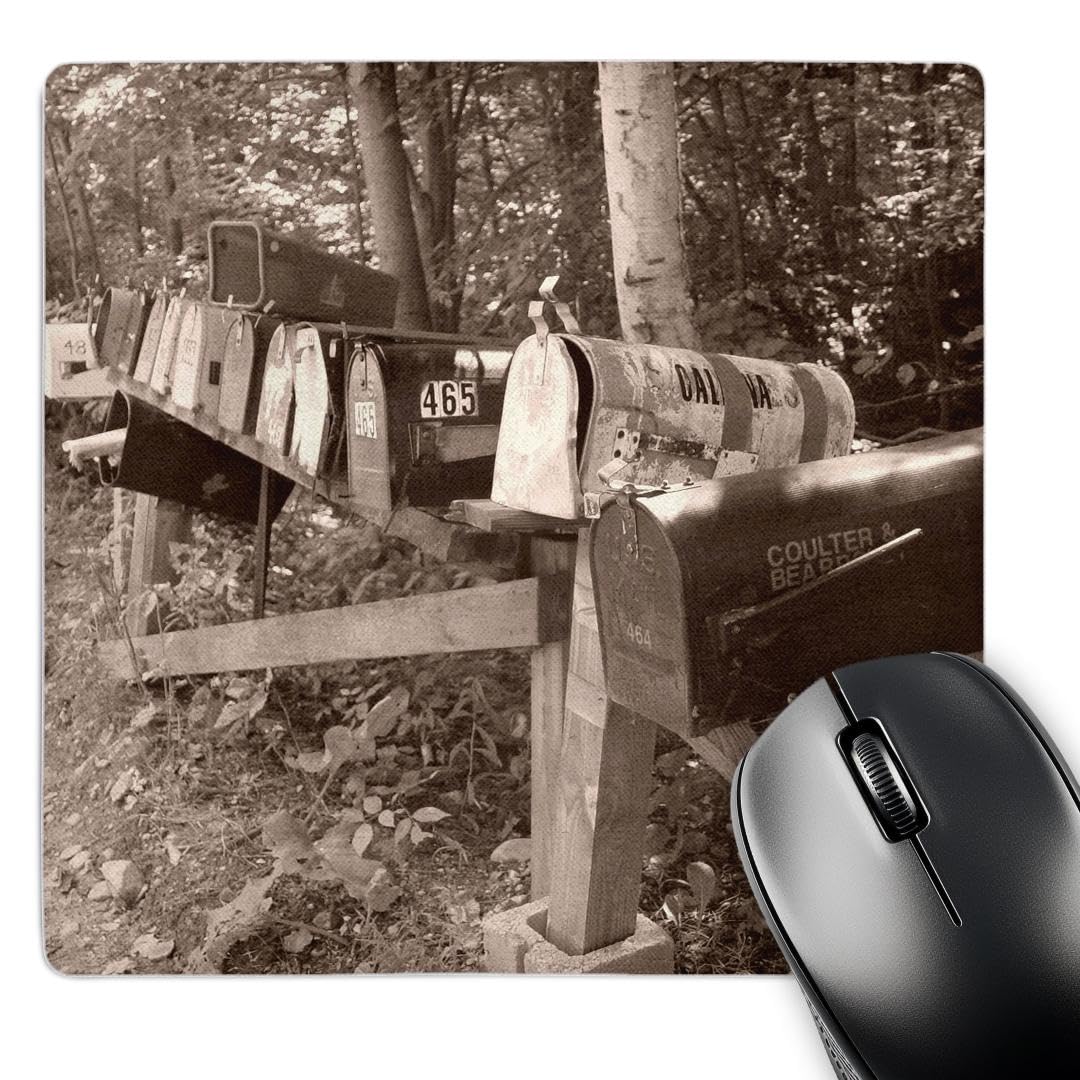 3dRose LLC 8 x 8 x 0.25 Inches Country Mailboxes Mouse Pad (mp_7813_1)