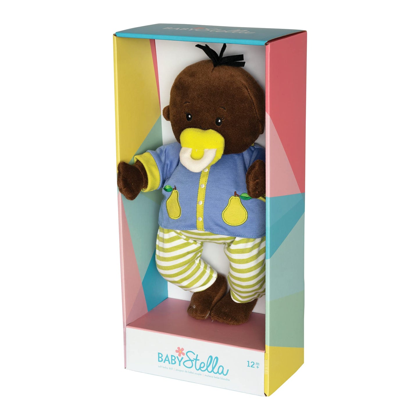 Manhattan Toy Baby Stella Brown Doll 15" Soft First Doll