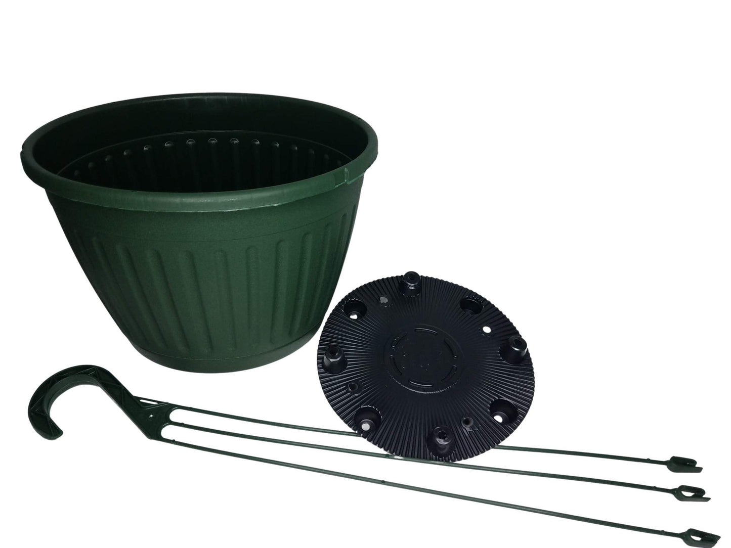 Landmark 10" Imperial Plastic Hanging Basket (Green, 10)