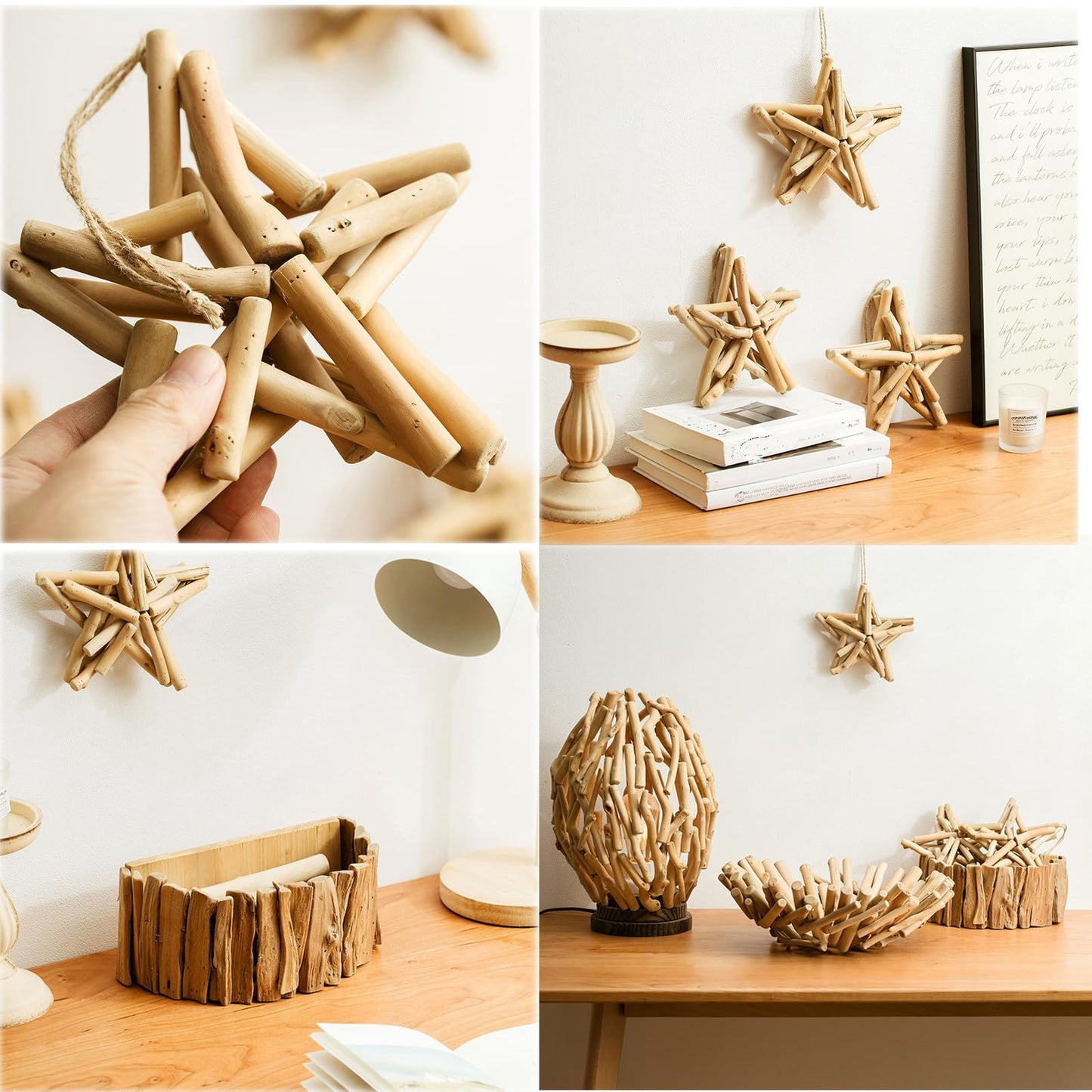 JZCHBL 20pcs Y-Shaped Irregular Driftwood for Crafts, 3.5-6.2 in Inch Long 6mm-15 mm in Diameter Driftwood Sticks for DIY Crafts Photo Props School Projects, Beach Wood Crafts Decor