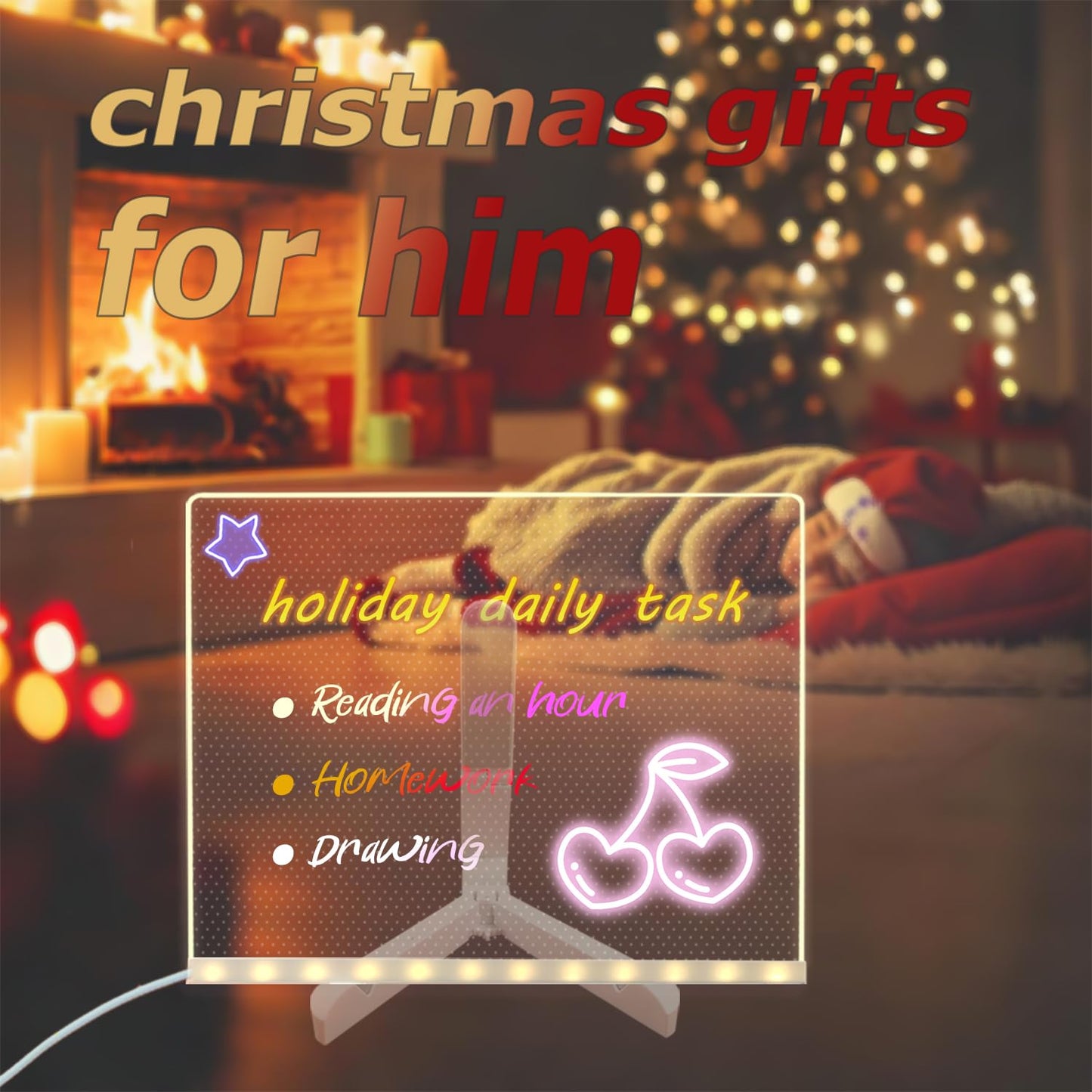 Acrylic Thank You Gifts with Led Note Board Christmas