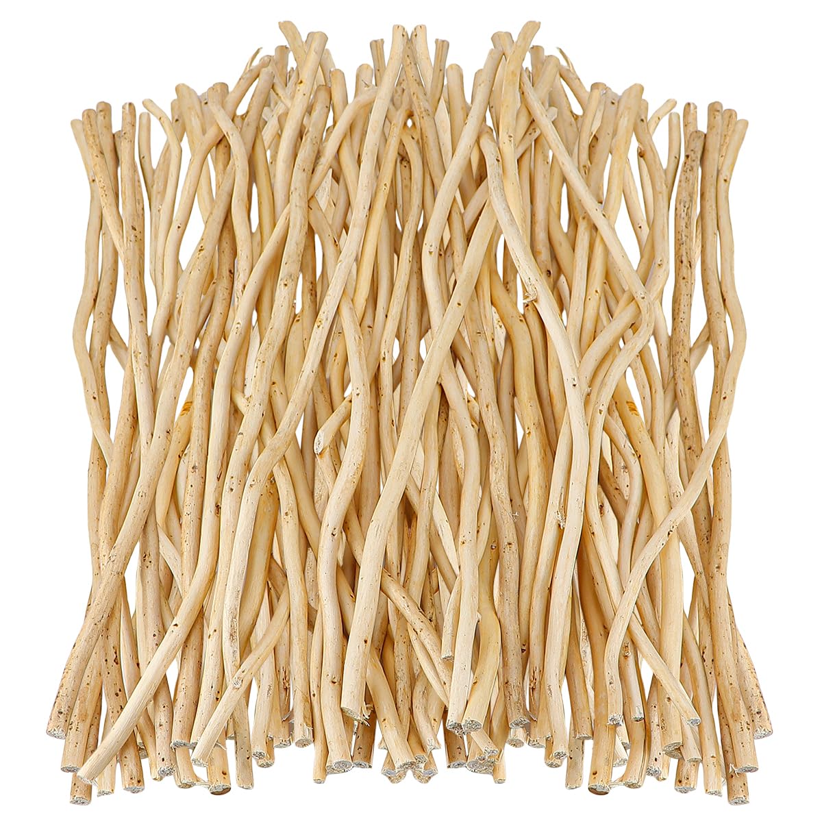 50Pcs Natural Twigs, Driftwood Branches for DIY Crafts, Unfinished Timber Rods for Model Making, Home Decor & Art Supplies (30cm/11.8in)