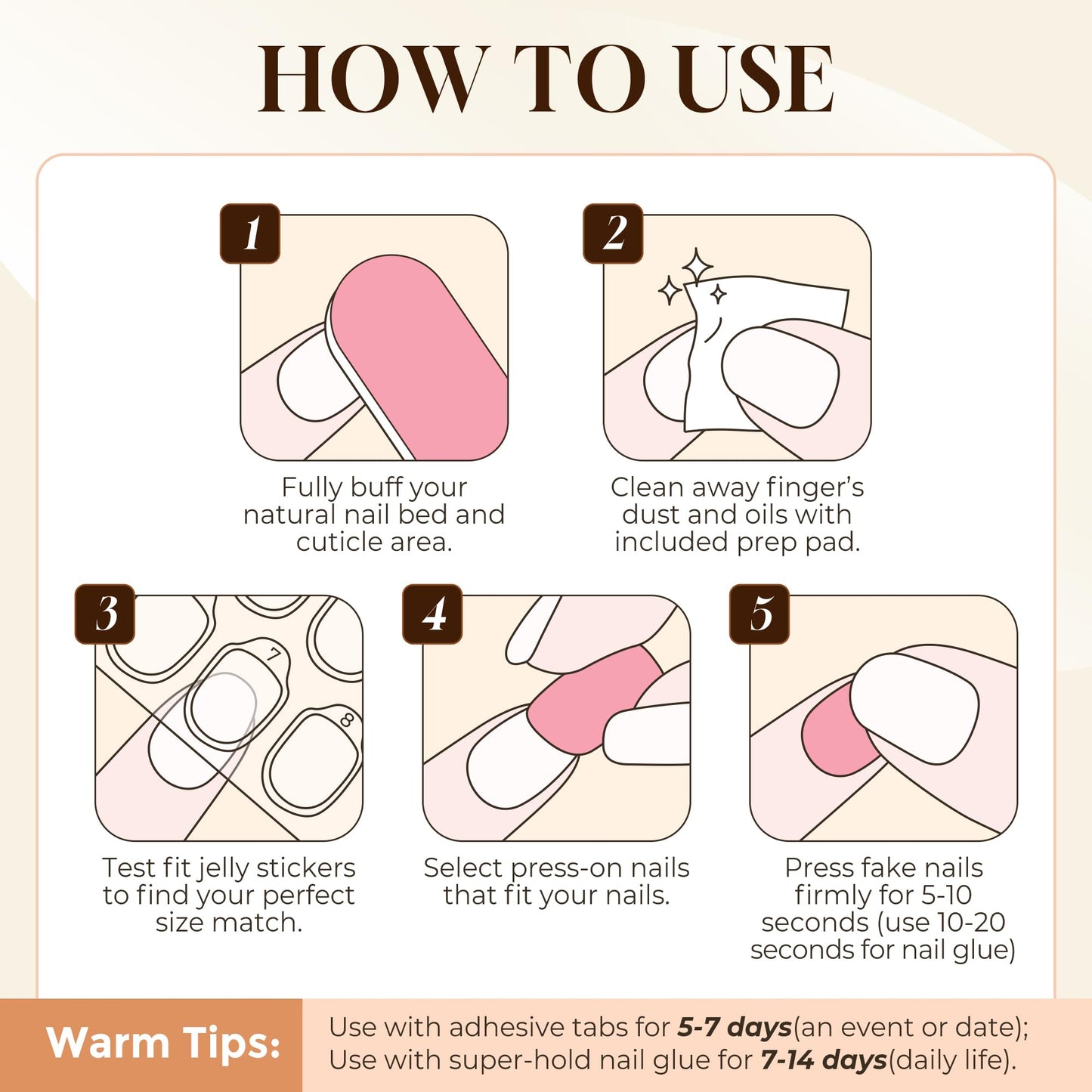 UNA GELLA Press On Nails Short: Chrome White Soft Gel Press Ons Kit with Nail Tips Glue on Nails, 16 Sizes - 32 Reusable Chrome Holographic Fake Nails Kit, Nude White