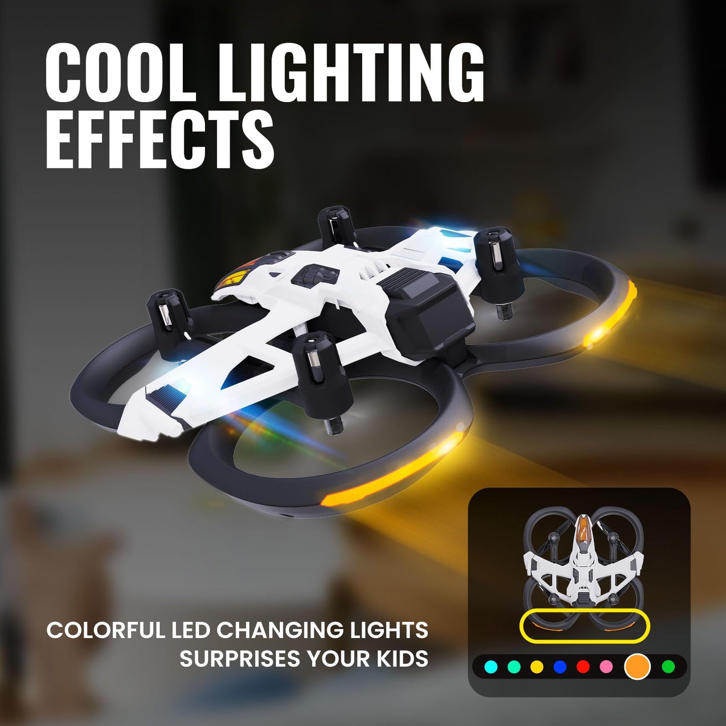 HISINGY MACH 500 Toy Drones for Kids,2 Batteries,High Efficiency Battery Charger(Within 25 mins) and Spare Propellars, Mini Micro Nano Indoor RC Quadcopter for Age 8-12 10-15 12-14