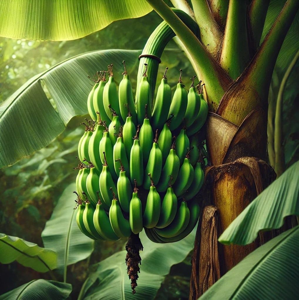 Live Plant - Plantain (Musa × Paradisiaca) Tropical Live Fruit Tree